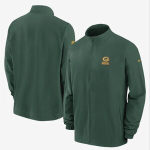 Men’s NFL Green Bay Packers Nike 2023 Sideline Woven Jacket – Green